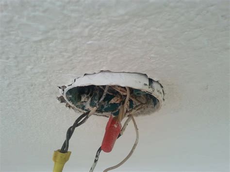 ceiling fan junction box loose|how to replace ceiling fan.